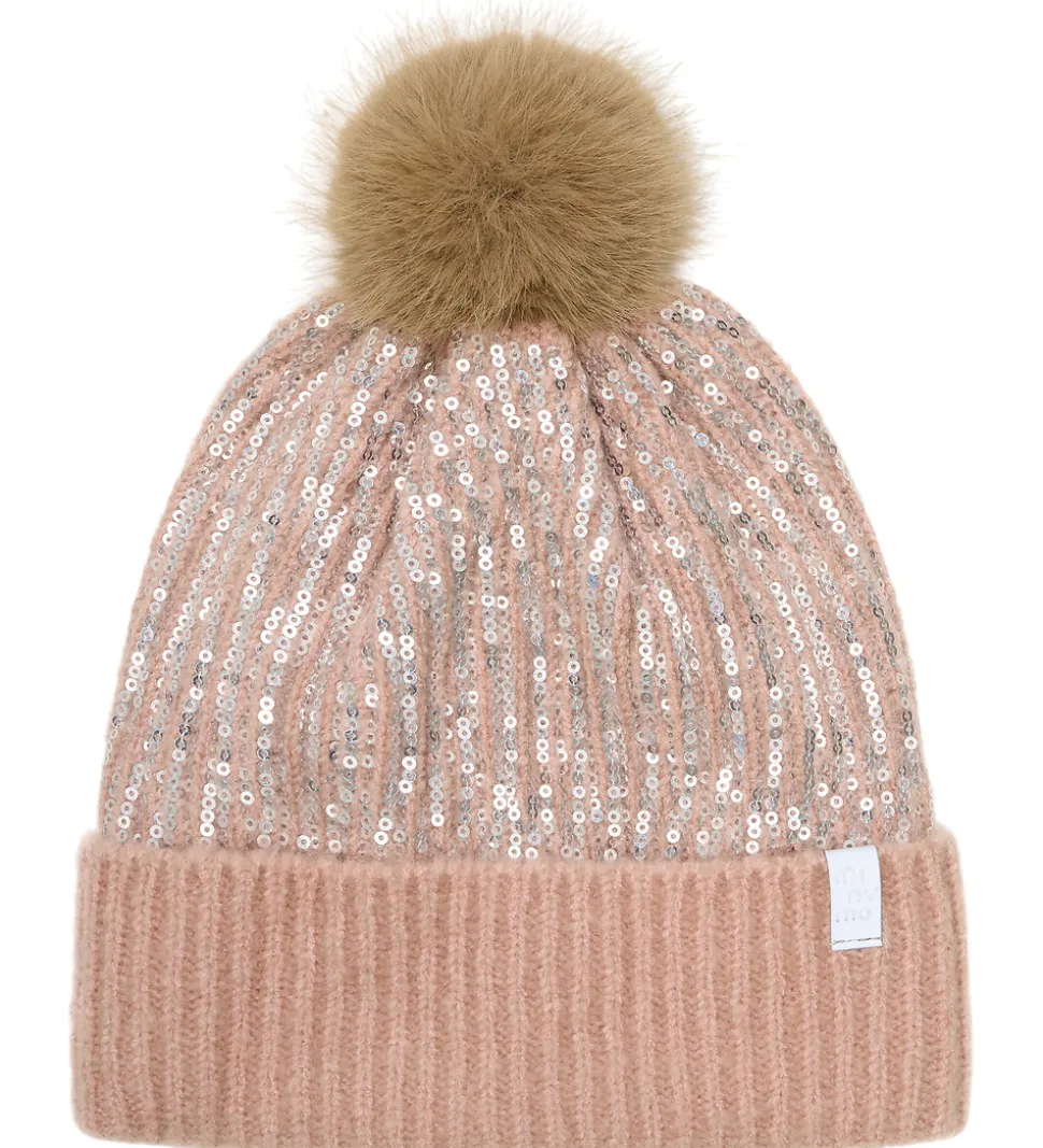 Minymo Hue - Strik - Misty Rose m. Pailletter/Kvast