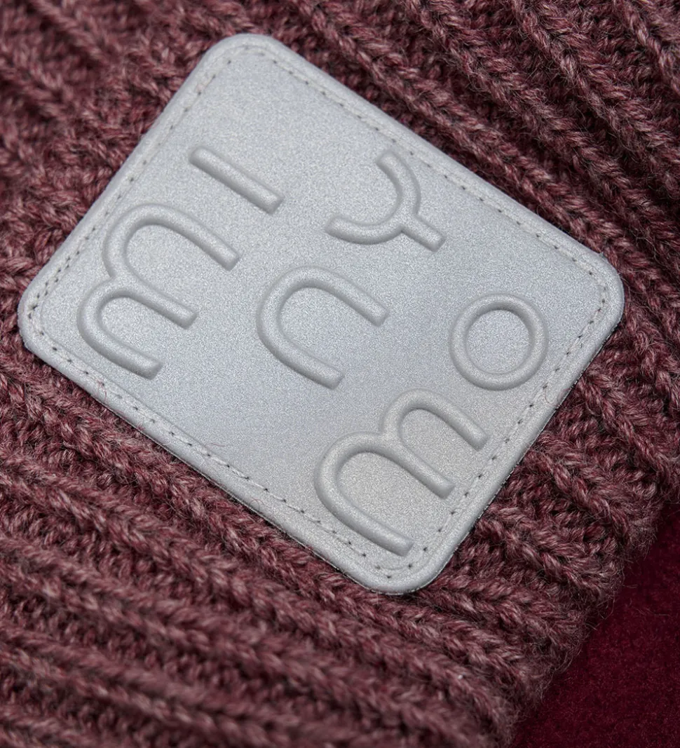 Minymo Hue m. Fleece - Uld/Akryl - Catawba Grape m. Kvast