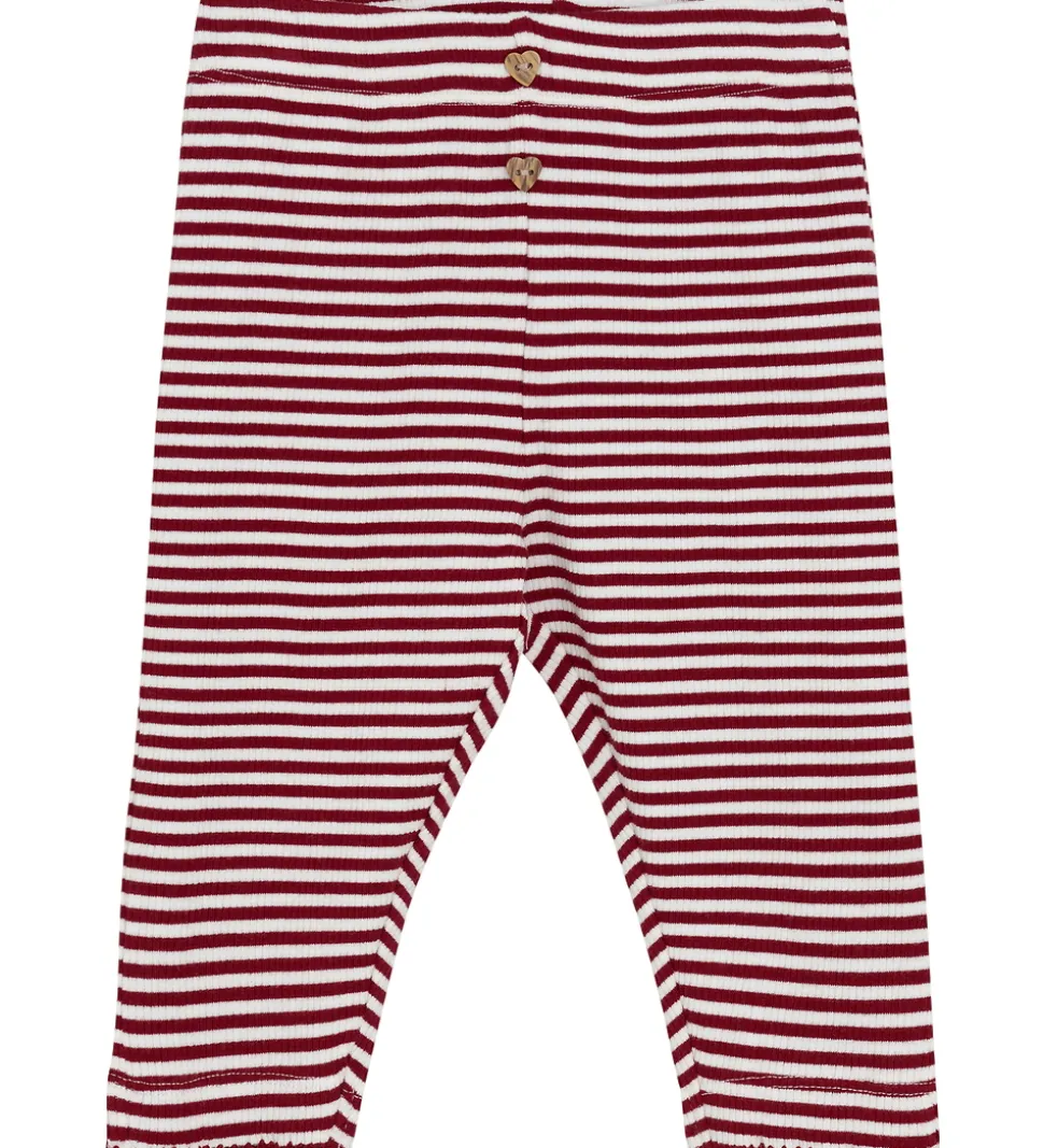 Minymo Leggings - Rib - Rio Red