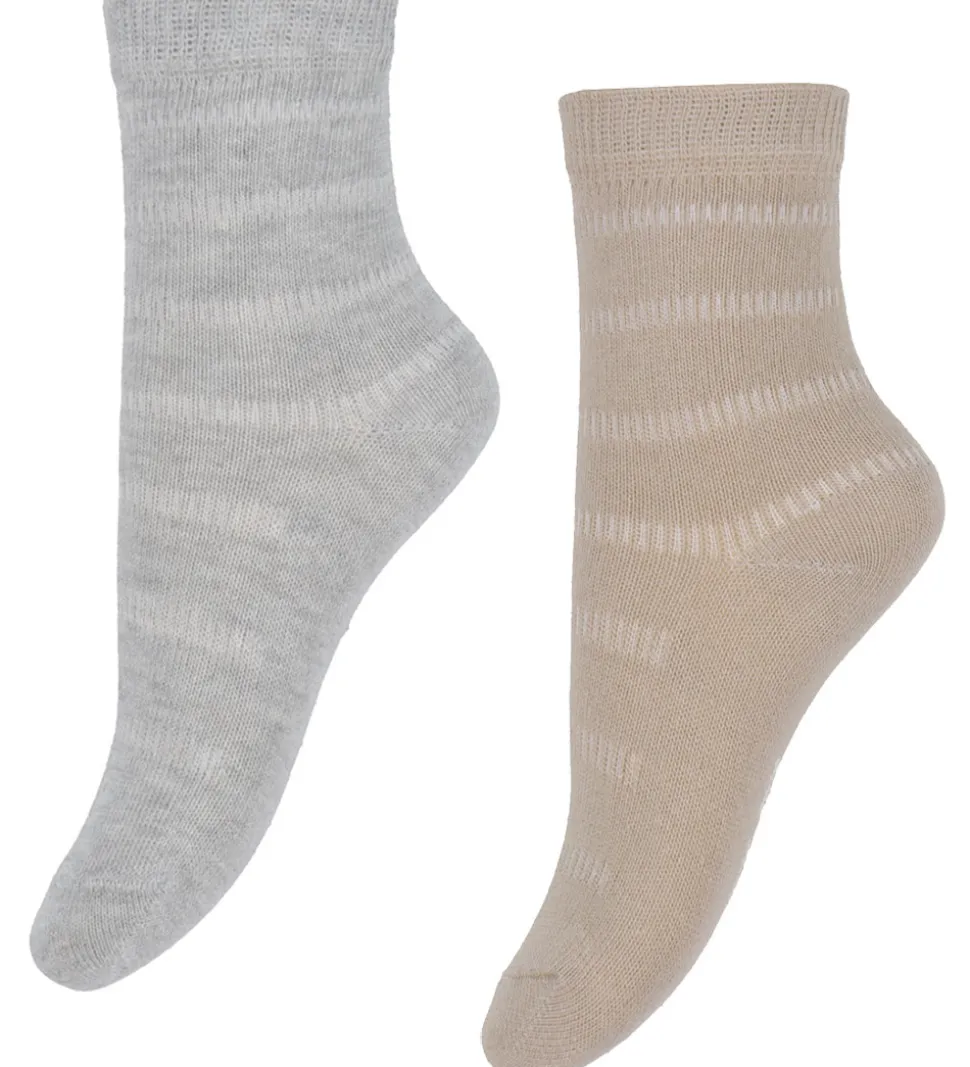 Minymo Strømper - 5-pak - Blue Nights m. Striber