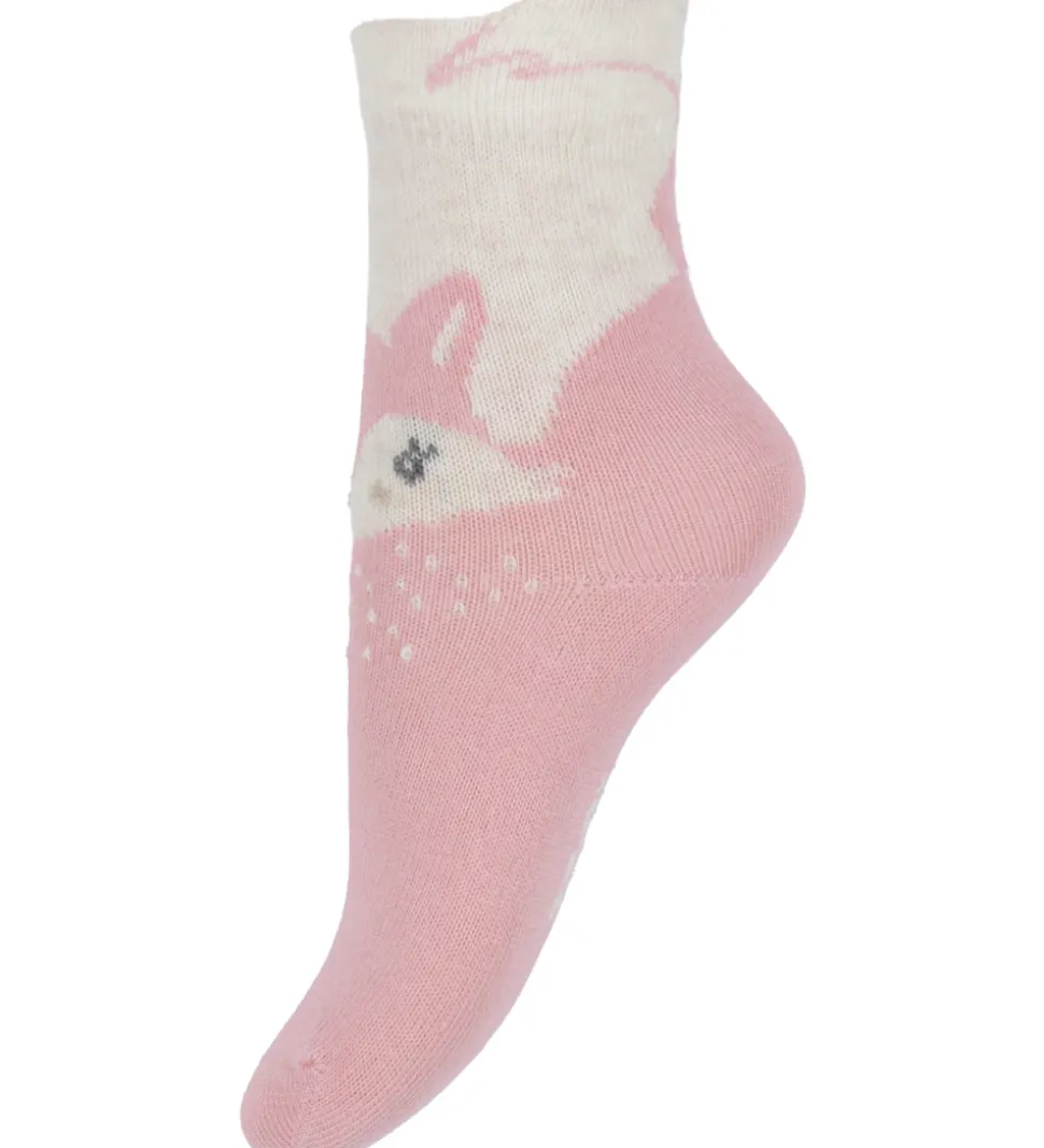 Minymo Strømper - 2-pak - Wild Rose m. Dådyr