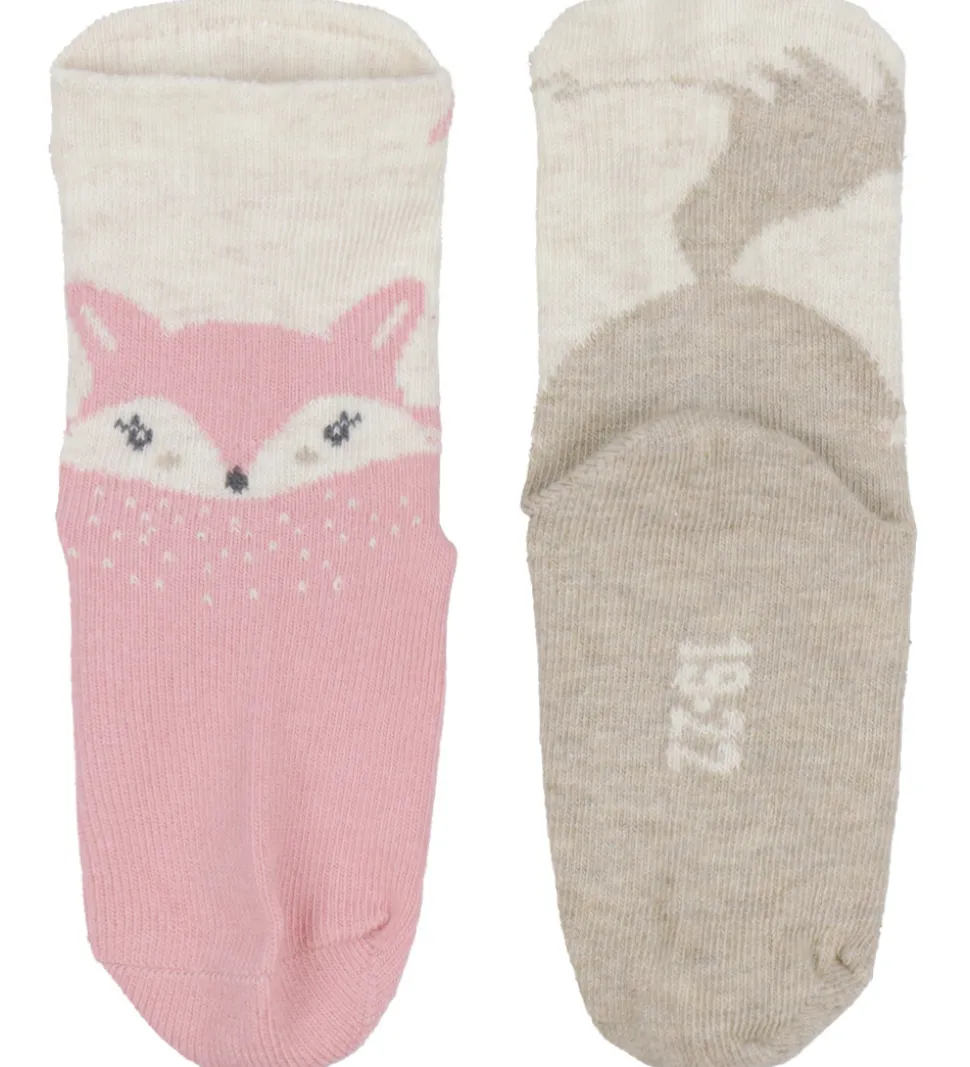 Minymo Strømper - 2-pak - Wild Rose m. Dådyr