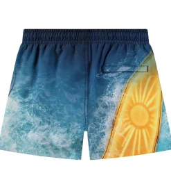 Molo Badeshorts - UV50+ - Niko - Surf Art Blue Chill