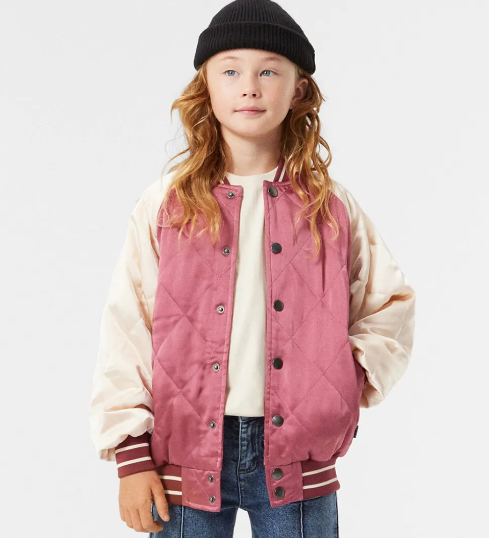 Molo Bomberjakke - Haru - Dark Rose/Creme m. Broderi