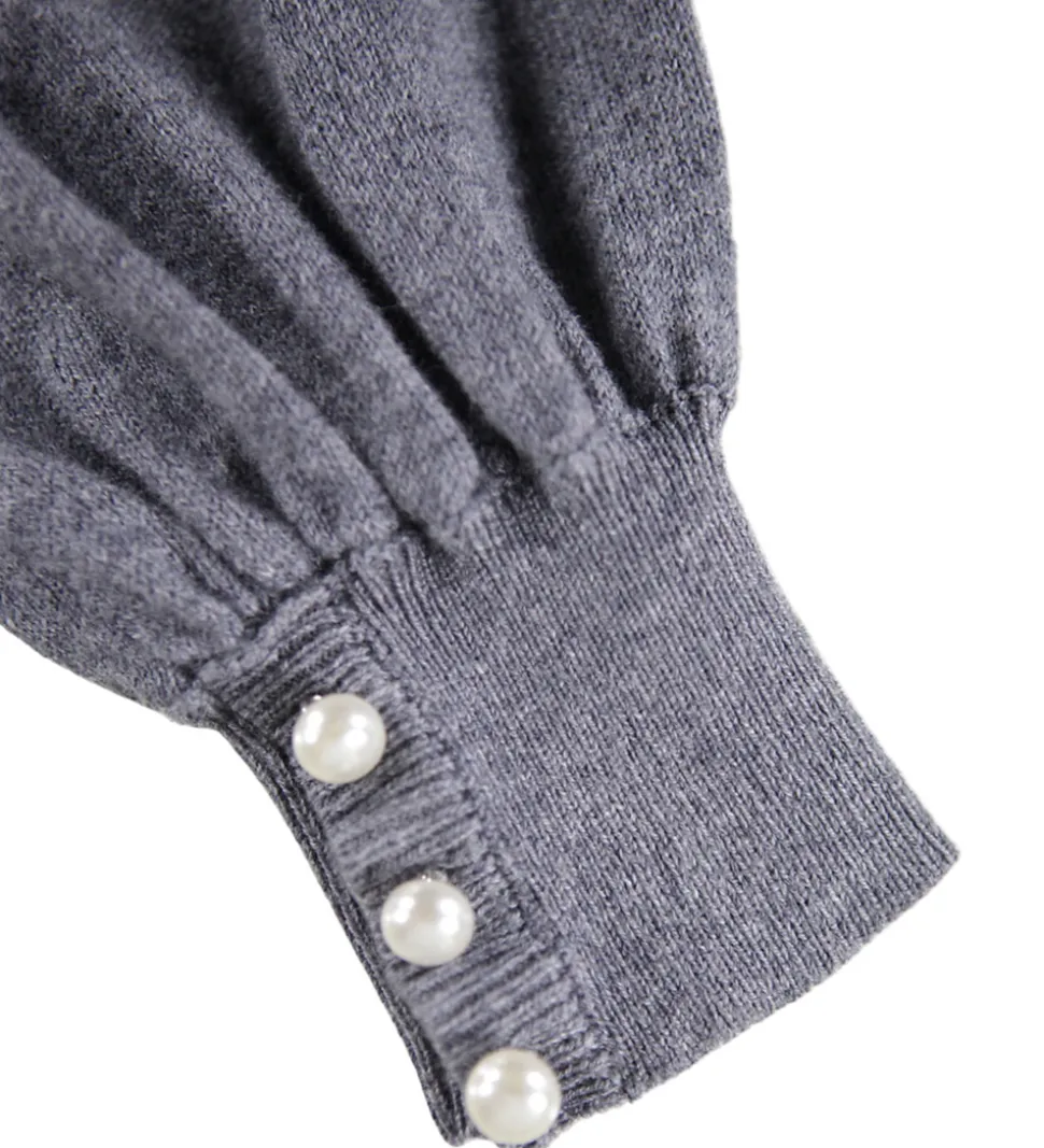 Molo Cardigan - Strik - Uld/Bomuld - Guinevere - Grey Melange