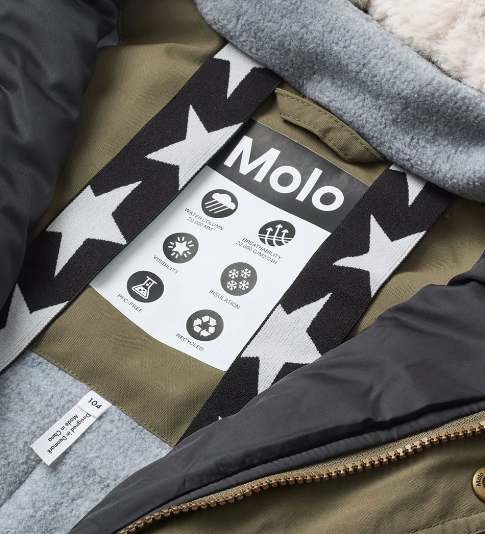 Molo Flyverdragt - Polaris Fur - Bark Green