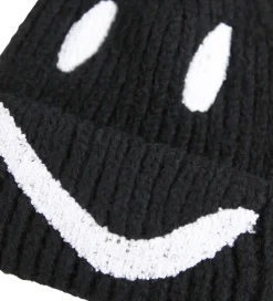 Molo Hue - Strik/Rib - Kim - Sort m. Smiley