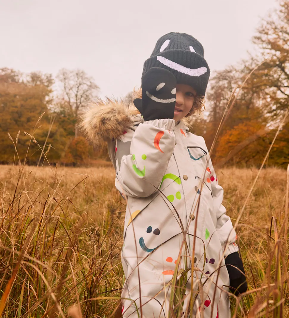 Molo Hue - Strik/Rib - Kim - Sort m. Smiley