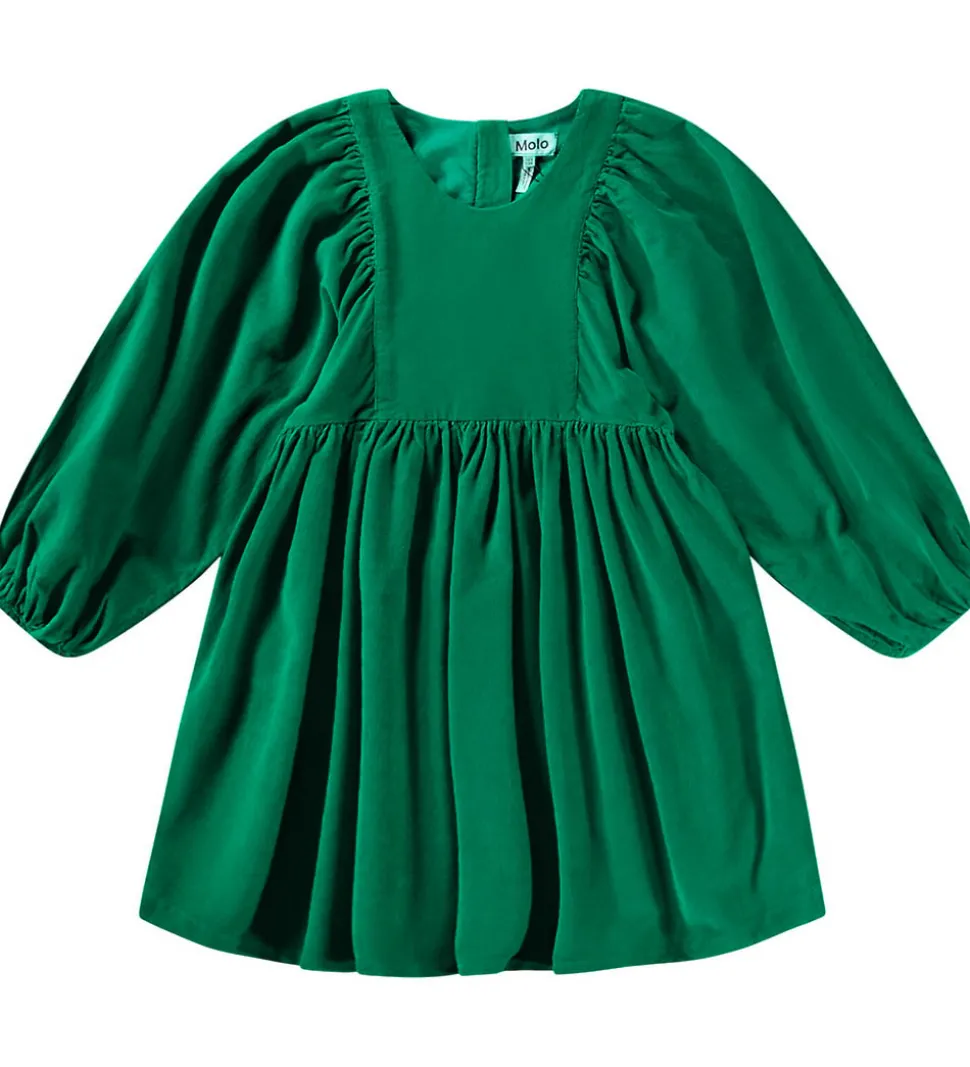 Molo Kjole - Fløjl - Caiosi - Sporting Green
