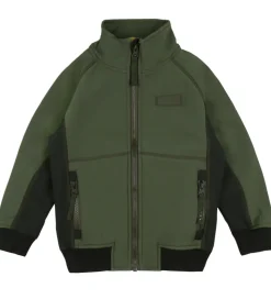 Molo Softshelljakke m. Fleece - Cloudy - Forest Block