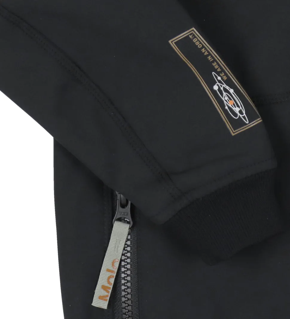 Molo Softshelljakke m. Fleece - Cloudy - Sort