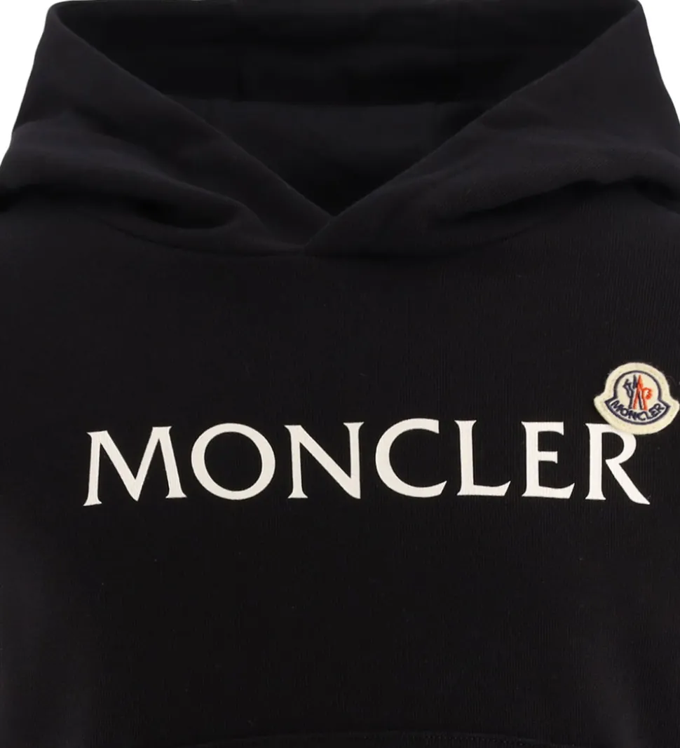 Moncler Hættetrøje - Sort m. Hvid