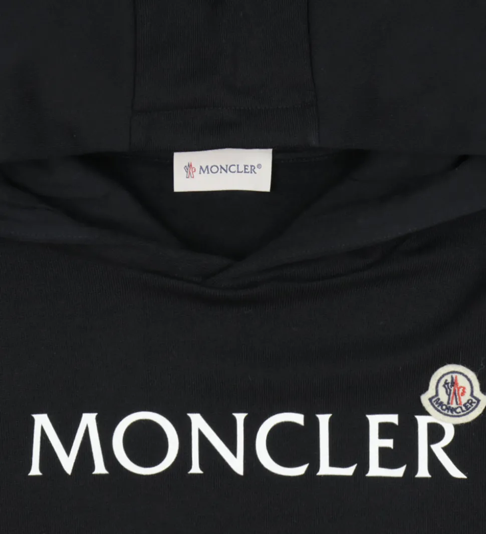 Moncler Hættetrøje - Sort m. Hvid