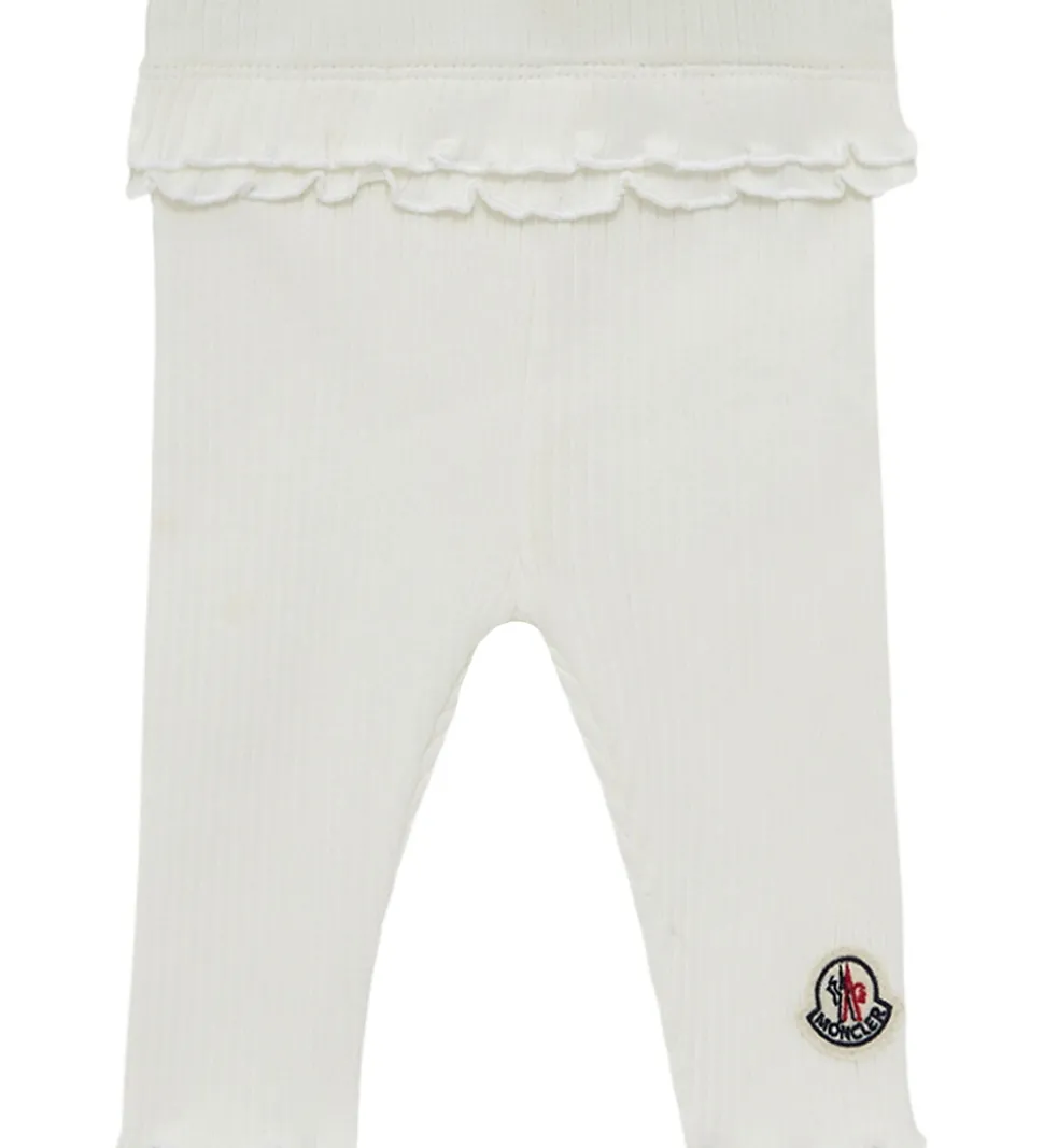 Moncler Leggings - Rib - Natural