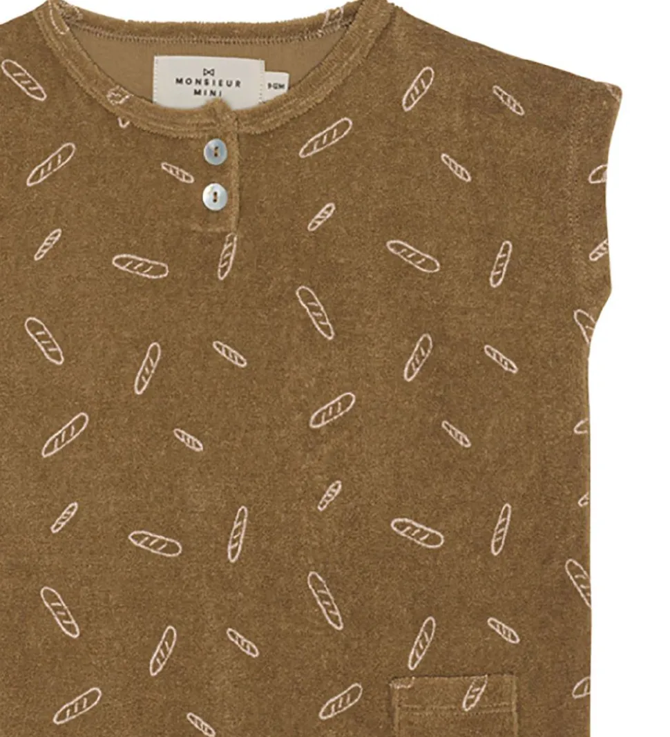 Monsieur Mini Sommerdragt - Terry - Bronze m. Baguettes