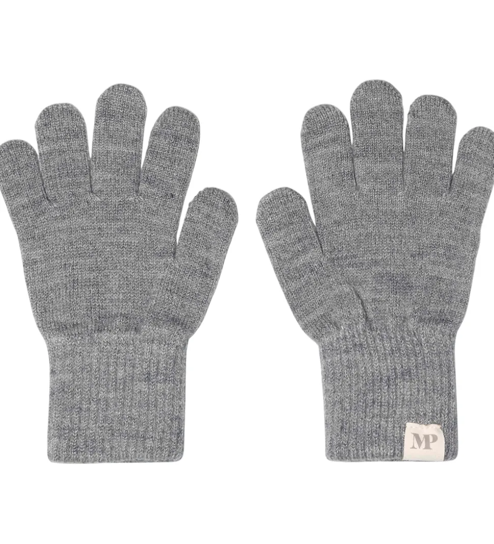 MP Handsker - Uld - Comfy - 2-pak - Mix Lysegråmeleret/Peacoat B