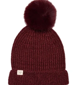 MP Hue - Rib - Strik - Uld/Bambus - Wine Red m. Kvast