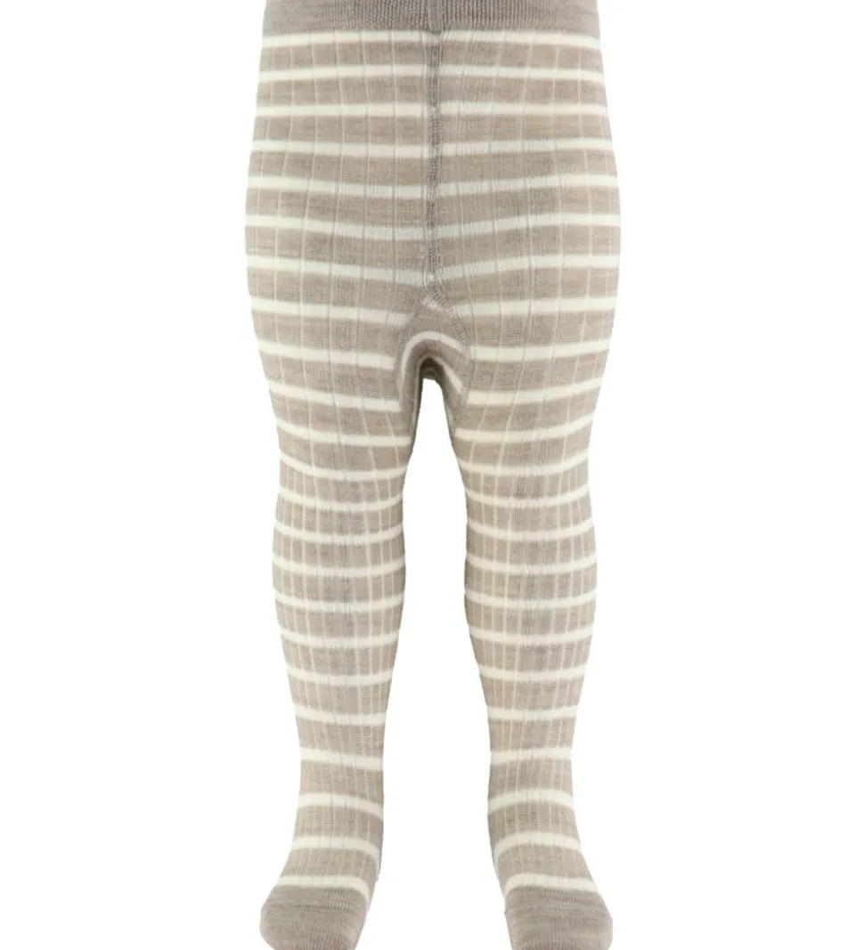 MP Strømpebukser Viggy - Uld - Light Brown Melange