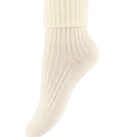 MP Strømper - Uld - Rib - Hilde - Ecru
