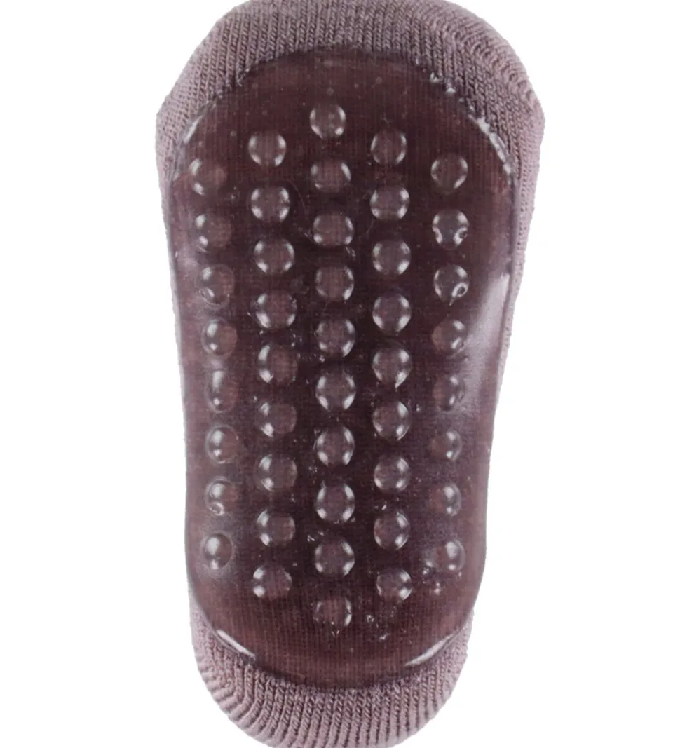 MP Strømper m. Antiskrid - Uld - Dark Purple Dove