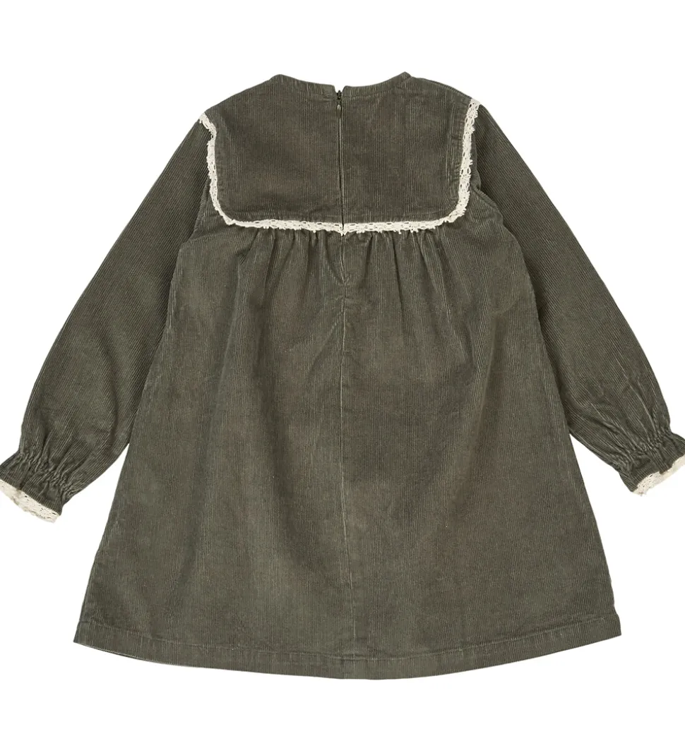 Müsli Kjole - Fløjl - Deep Green