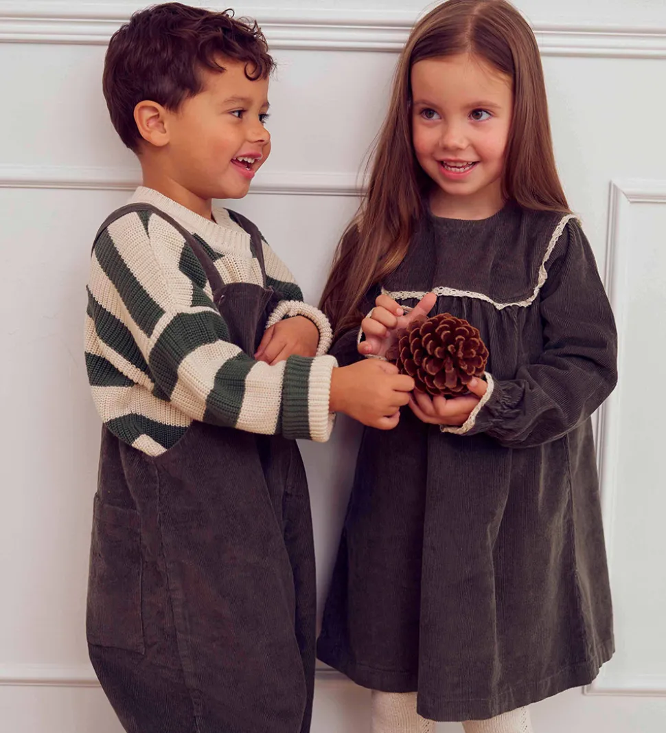 Müsli Kjole - Fløjl - Deep Green