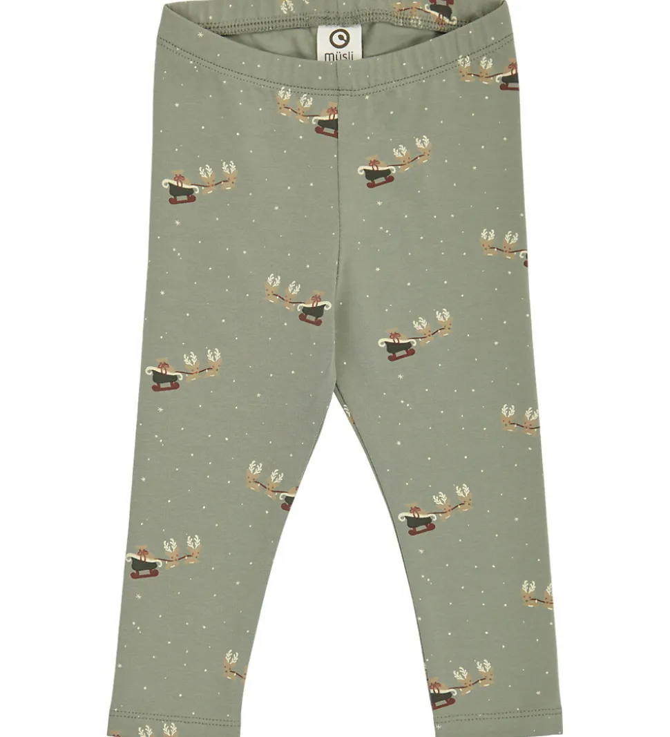 Müsli Leggings - Christmas - Shadow/Deep Green/Balsam Cream
