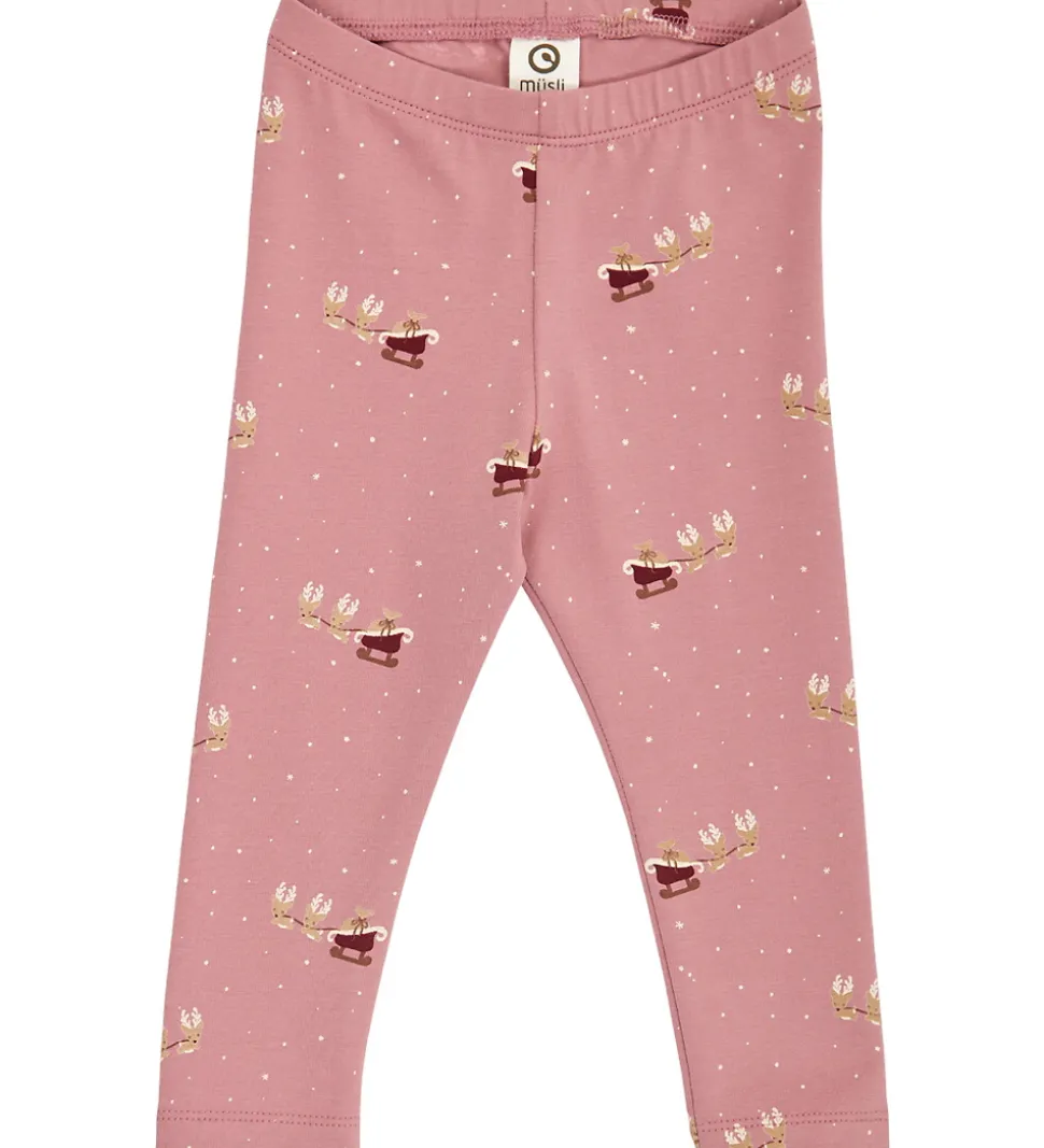 Müsli Leggings - Christmas - Nostalgia Rose/Cabernet/Balsam Crea
