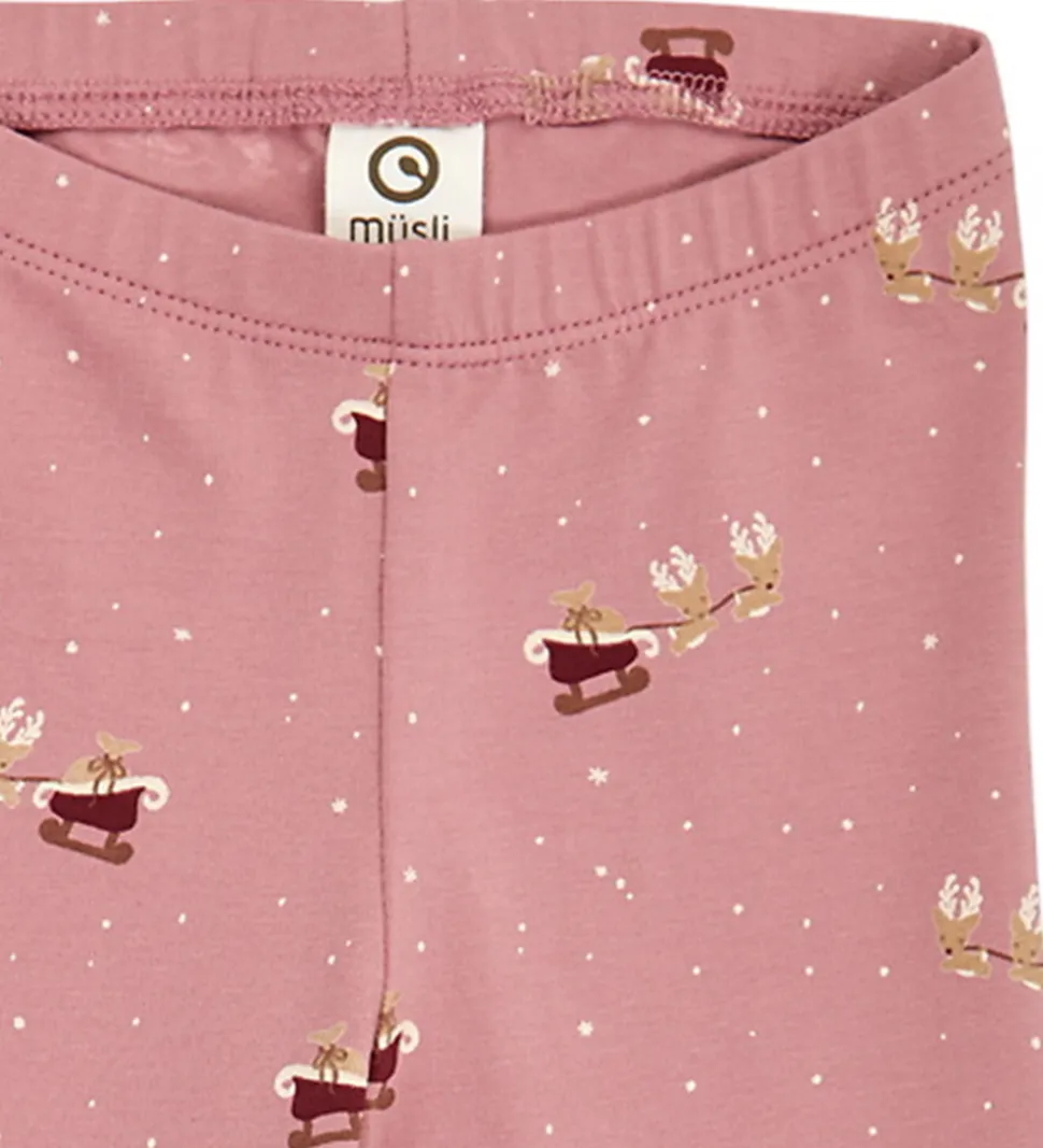 Müsli Leggings - Christmas - Nostalgia Rose/Cabernet/Balsam Crea