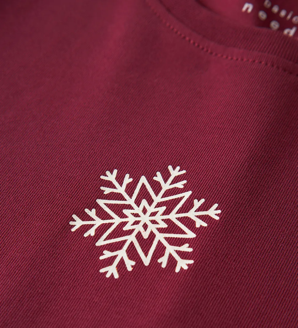 Name it Bluse - NkfVix - Burgundy/Snowflake