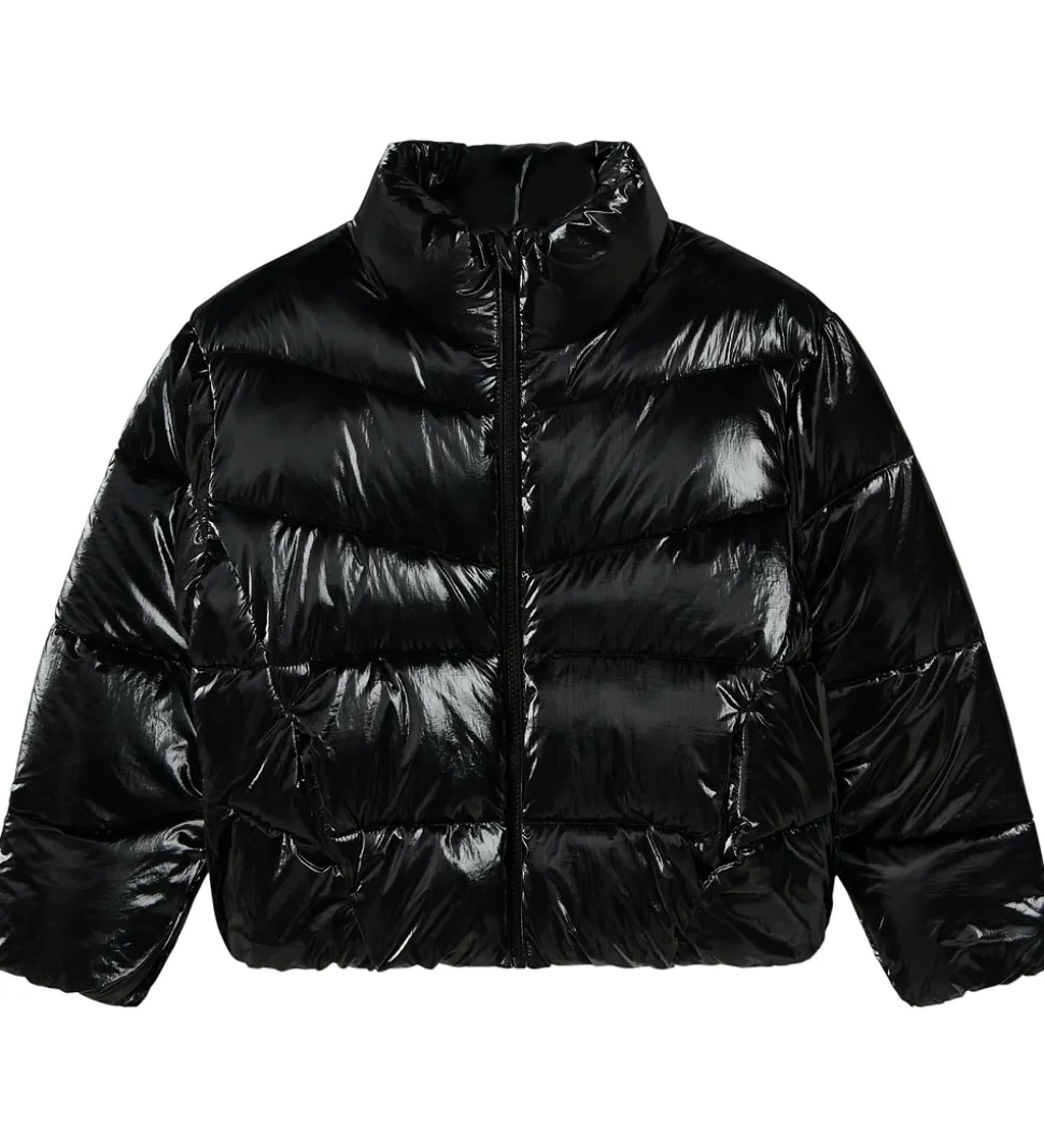 Name It Dynejakke - NkfManon - Sort