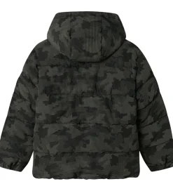 Name It Dynejakke - NkmMeter - Sort m. Refleksprint