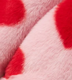 Name It Jakke - Imiteret Pels - NmfMindy - Nosegay m. Hjerter