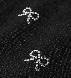 Name It Jeans - NkfRose - Dark Grey Denim m. Sløjfer