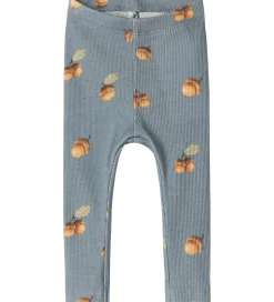 Name It Leggings - Rib - NbmOlyan - Tradewinds m. Agern