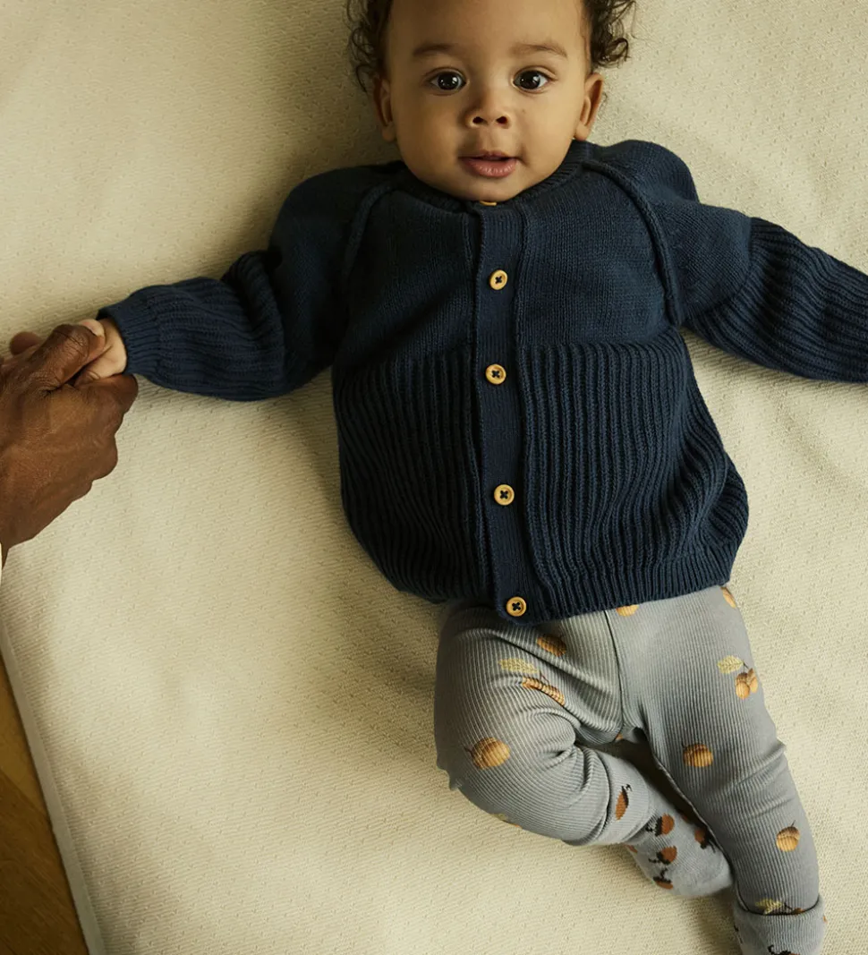 Name It Leggings - Rib - NbmOlyan - Tradewinds m. Agern