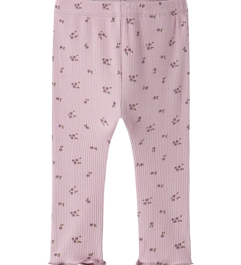 Name It Leggings - Rib - NbfSoho - Keepsake Lilac