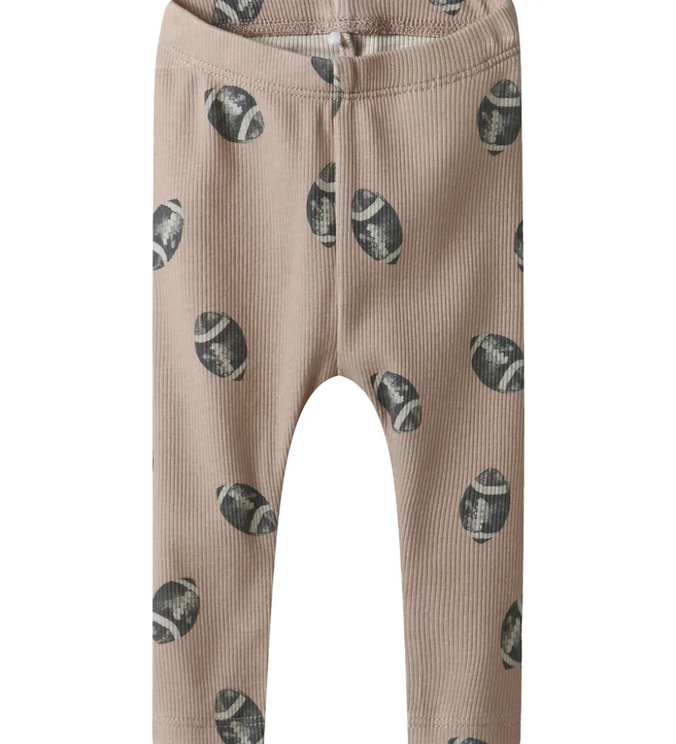 Name It Leggings - Rib - NbmSolution - Mushroom