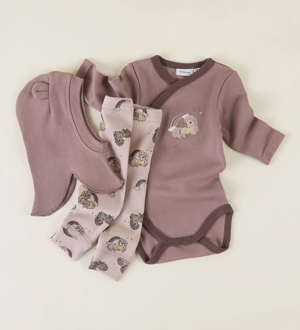 Name It Leggings - Uld - NbfWillit - Shadow Gray/Unicorn