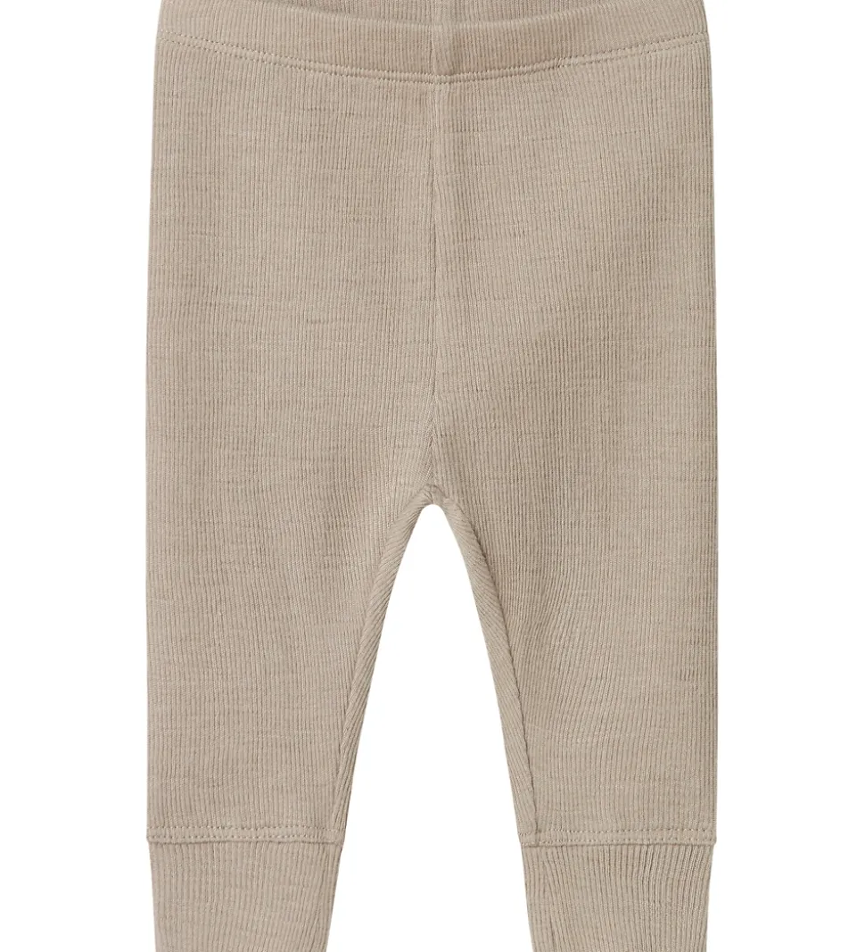 Name It Leggings - Uld/Silke - Rib - NbmWossa - Satellite