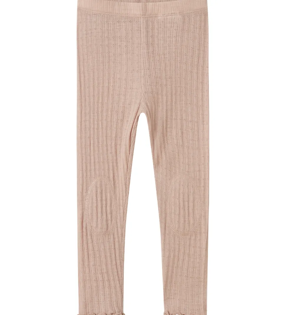 Name It Leggings - Uld/Silke - Rib - NmfWossa - Shadow Gray