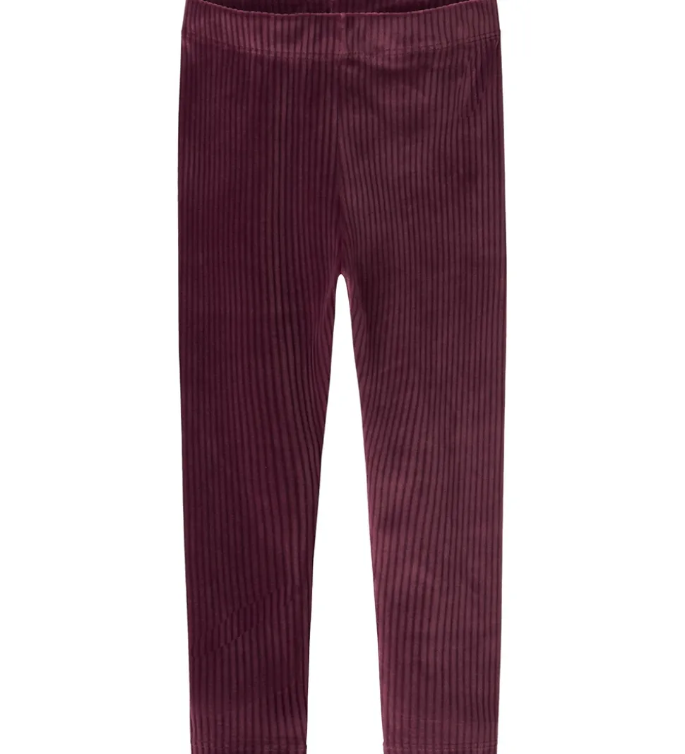 Name It Leggings - Velour - NmfVeloa - Burgundy