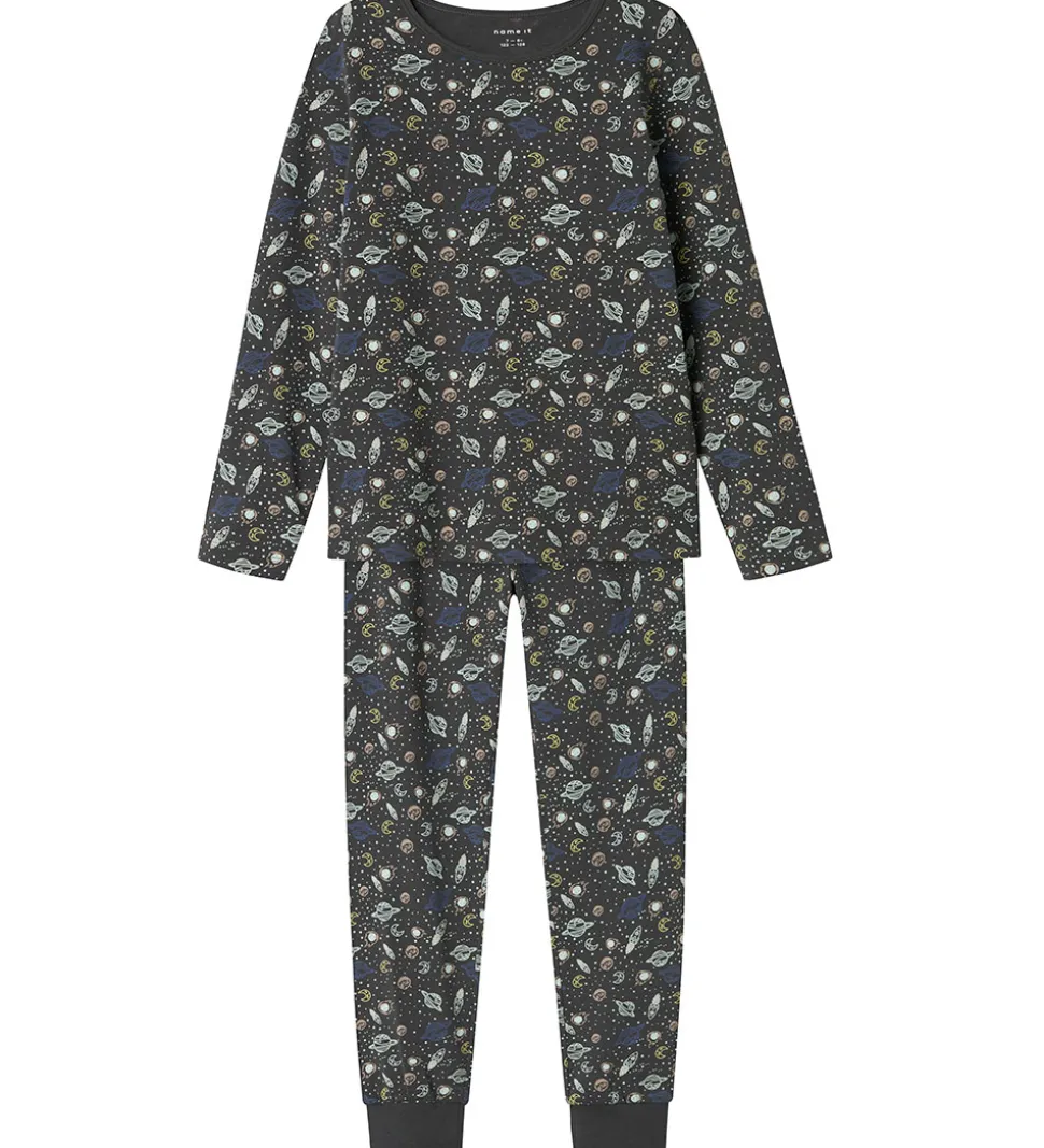 Name It Nattøj - 2-Delt - Noos - NkmNightset - Forged Iron/Space
