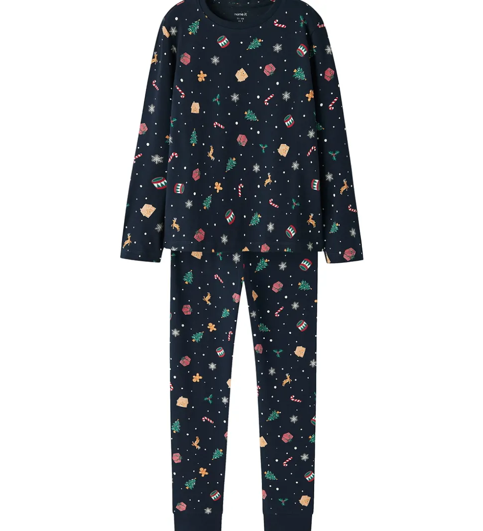 Name It Nattøj - NknVismas - Navy Blazer/Xmas AOP Navy