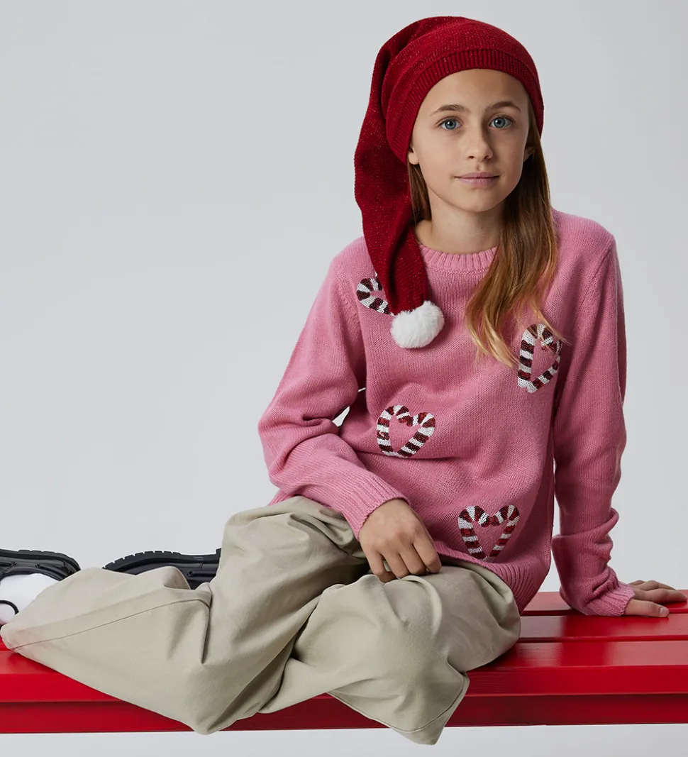 Name It Nissehue - Strik - NknRinjaha - Jester Red m. Glimmer