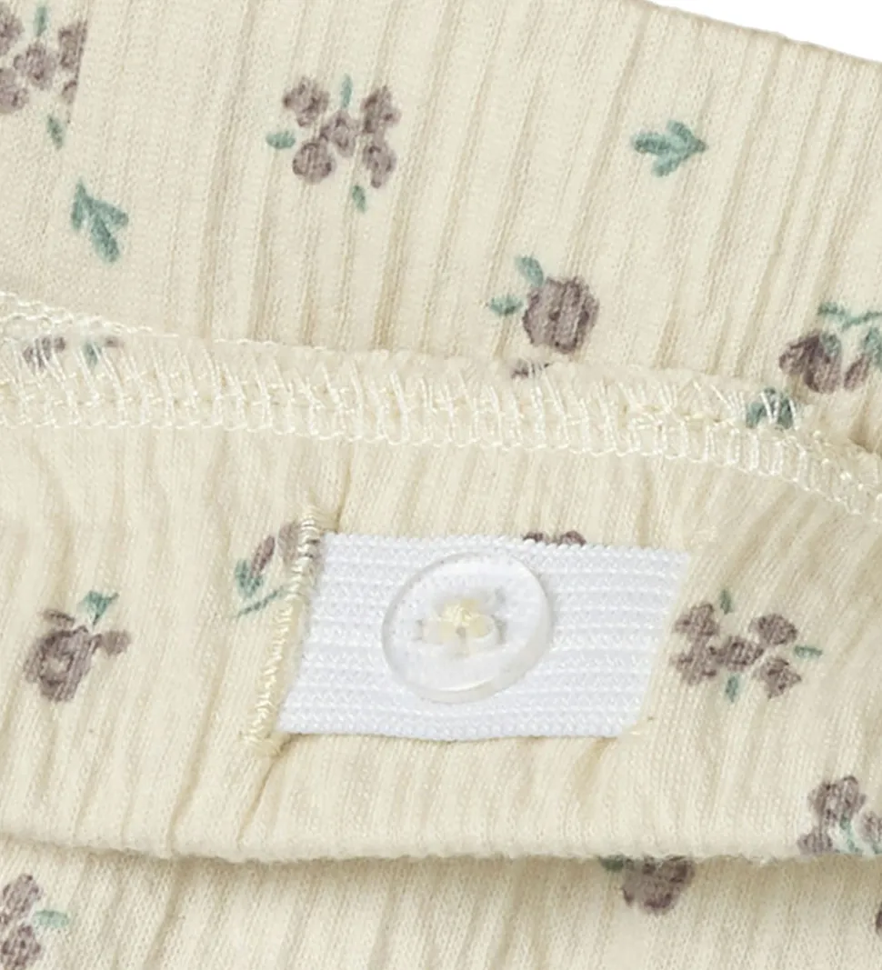 Name It Shorts - NmfJannis - Bleached Sand m. Blomster