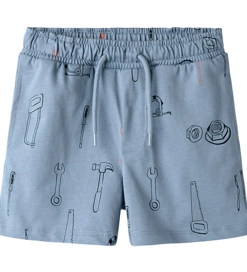 Name It Shorts - NmmHuxi - Faded Denim m. Print