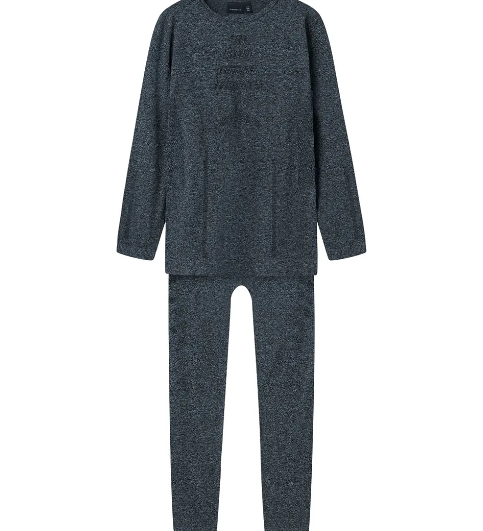 Name It Skiundertøj - NknSilver - Grey Melange