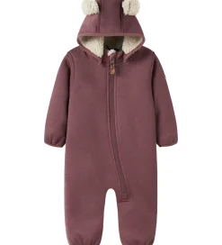 Name It Softshelldragt m. Fleece - NbnMada08 - Rose Brown m. Øre
