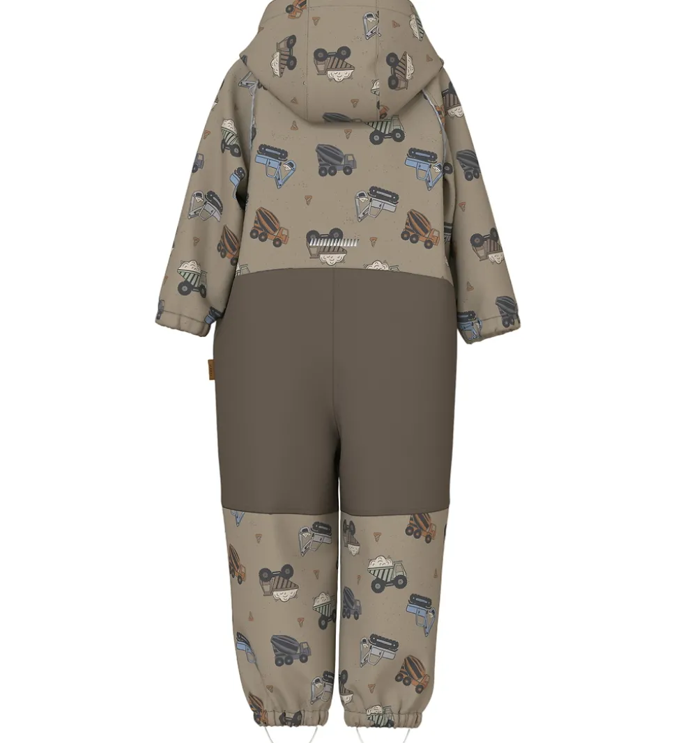 Name It Softshelldragt m. Fleece - Noos - NmmAlfa08 - Silver Min